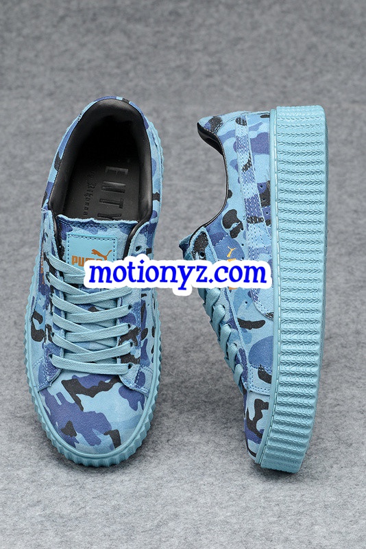 Rihanna Puma X Fenty Creepers Camo Blue